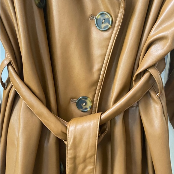 Women's Brown Trench Coat - Picture 4 of 9
